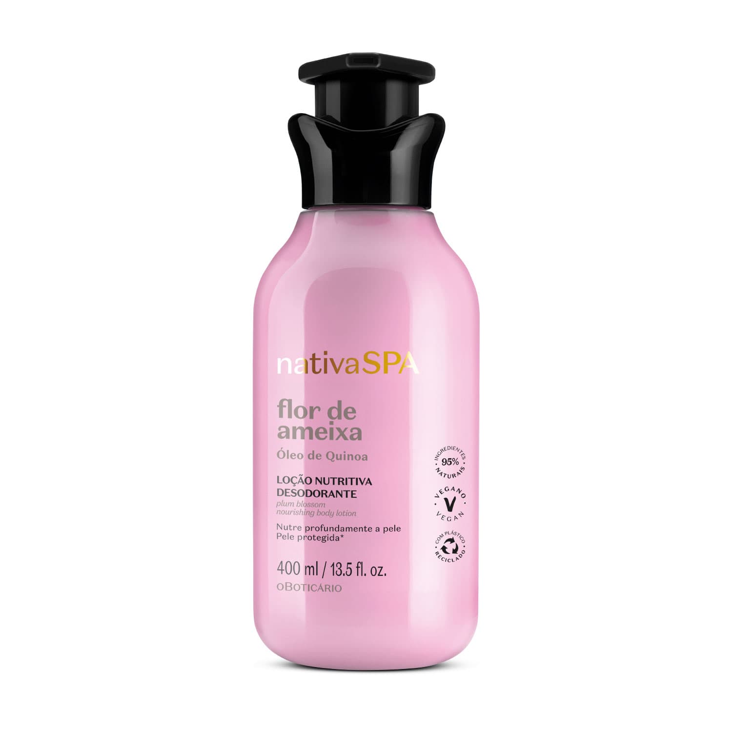 Loção Hidratante Desodorante Corporal Nativa Spa Flor De Ameixa 400Ml