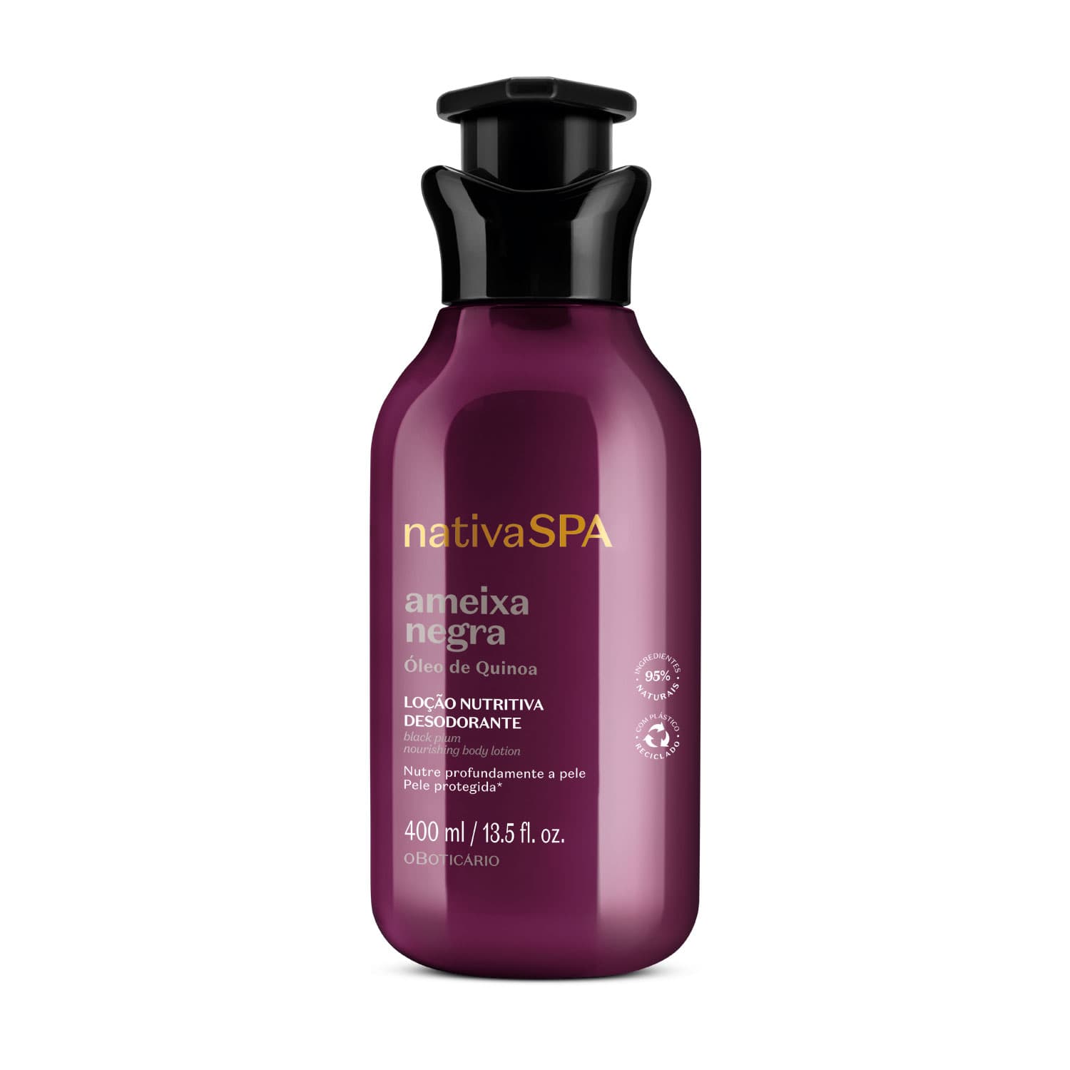 Loção Hidratante Desodorante Corporal Nativa Spa Ameixa Negra 400Ml