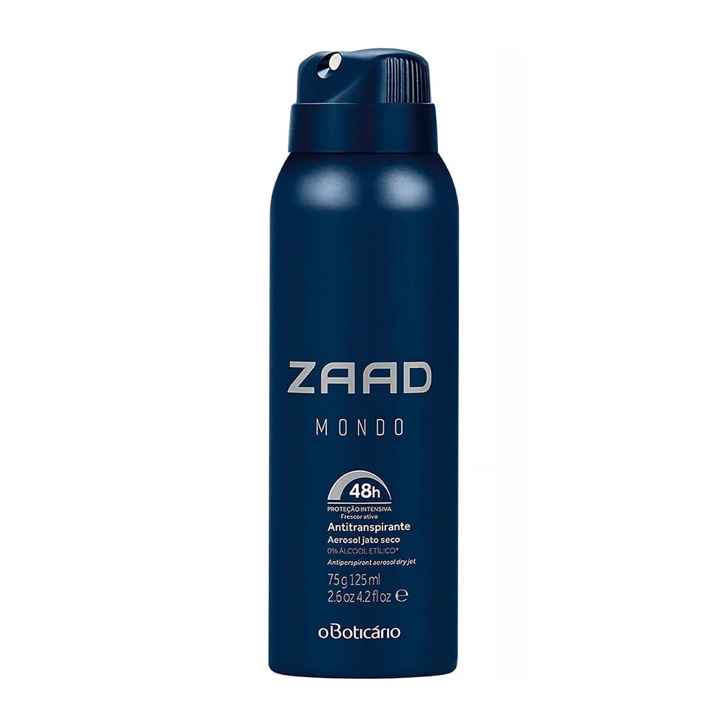 Desodorante Antitranspirante Aerossol Zaad Mondo 75G/125Ml