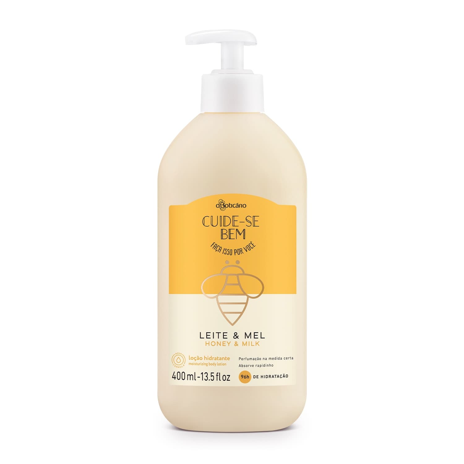 Loção Hidratante Desodorante Corporal Cuide-Se Bem Leite E Mel 400Ml