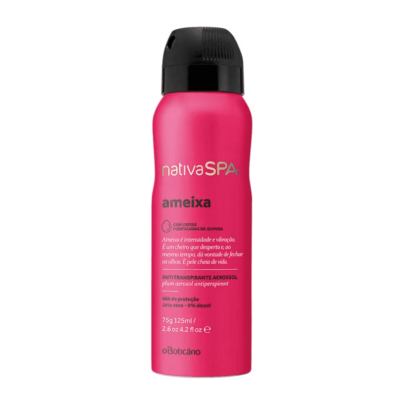 Desodorante Aerosol Antitranspirante Nativa Spa Ameixa 75G/125Ml