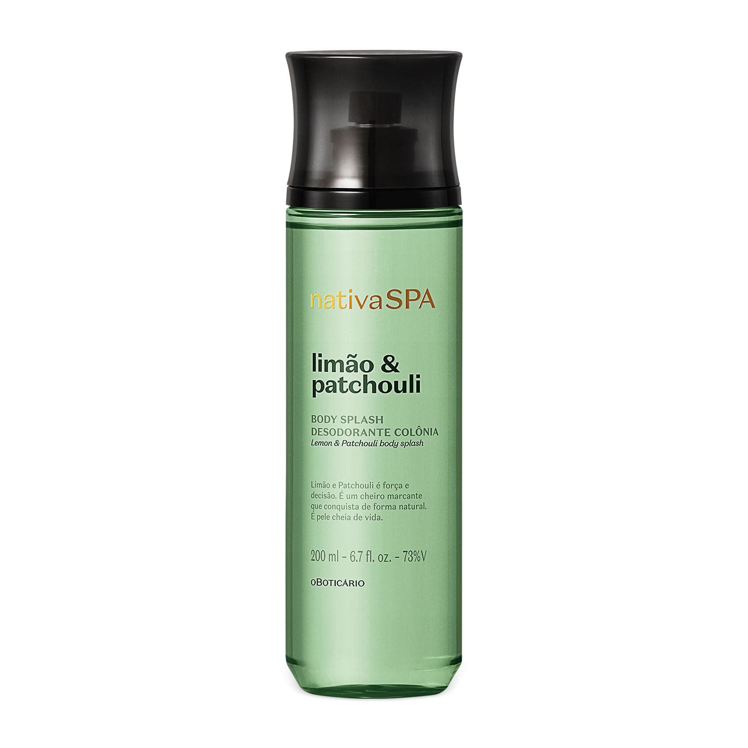 Desodorante Colônia Body Splash Nativa Spa Limão E Patchouli 200Ml
