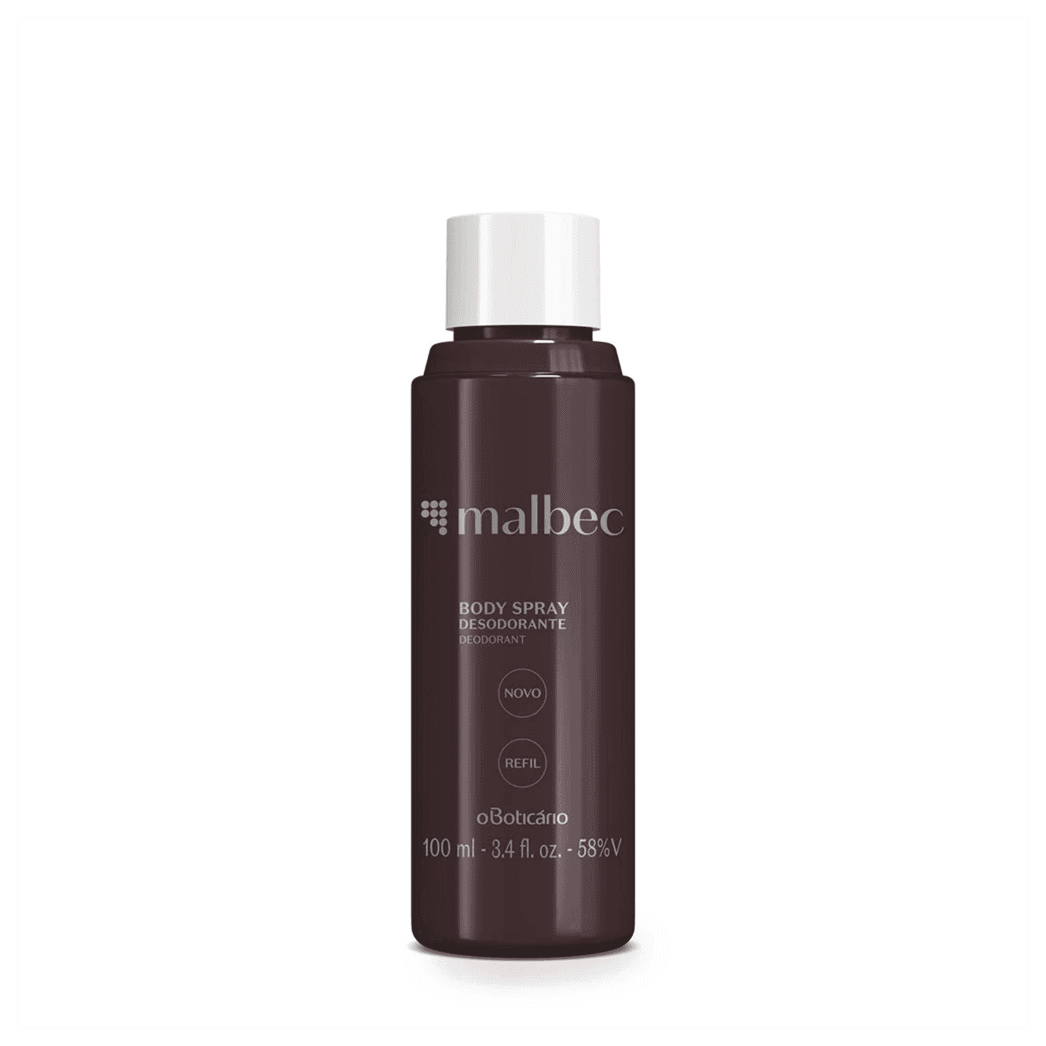 Refil Desodorante Body Spray Malbec 100Ml