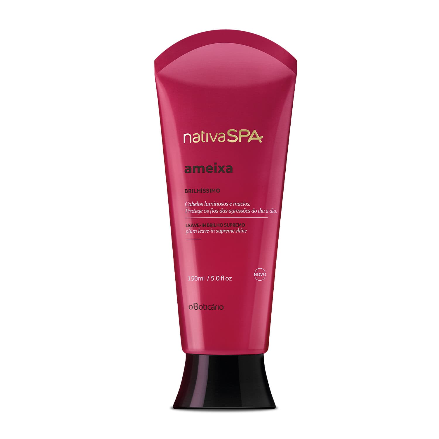 Creme Sem Enxágue Para Cabelos Luminosos Nativa Spa Ameixa 150Ml