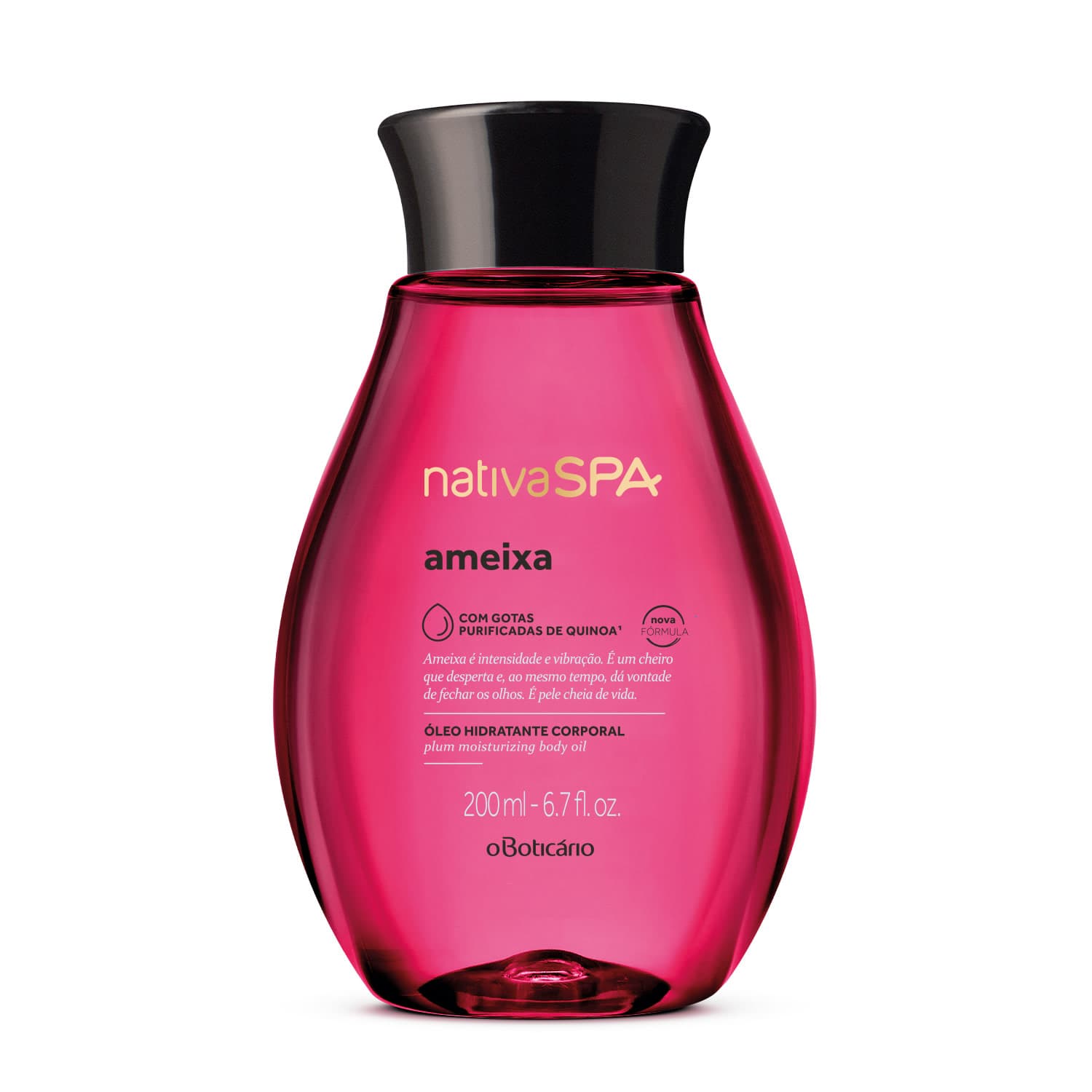 Óleo Hidratante Desodorante Corporal Nativa Spa Ameixa 200Ml