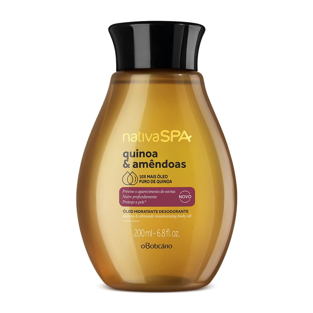 Óleo Desodorante Hidratante Corporal Nativa Spa Quinoa & Amêndoas 200Ml