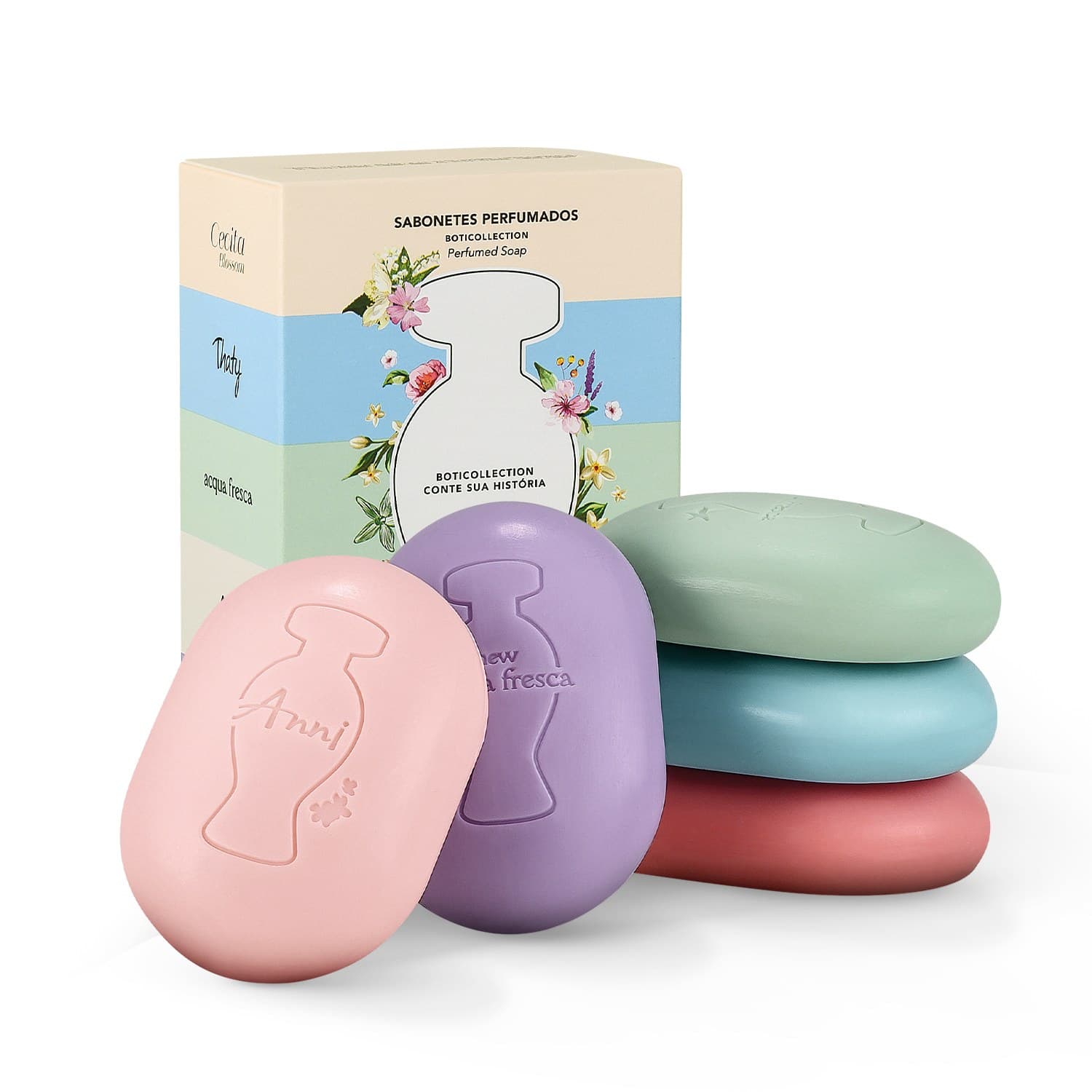 Kit Sabonetes Perfumados Boticollection 80G