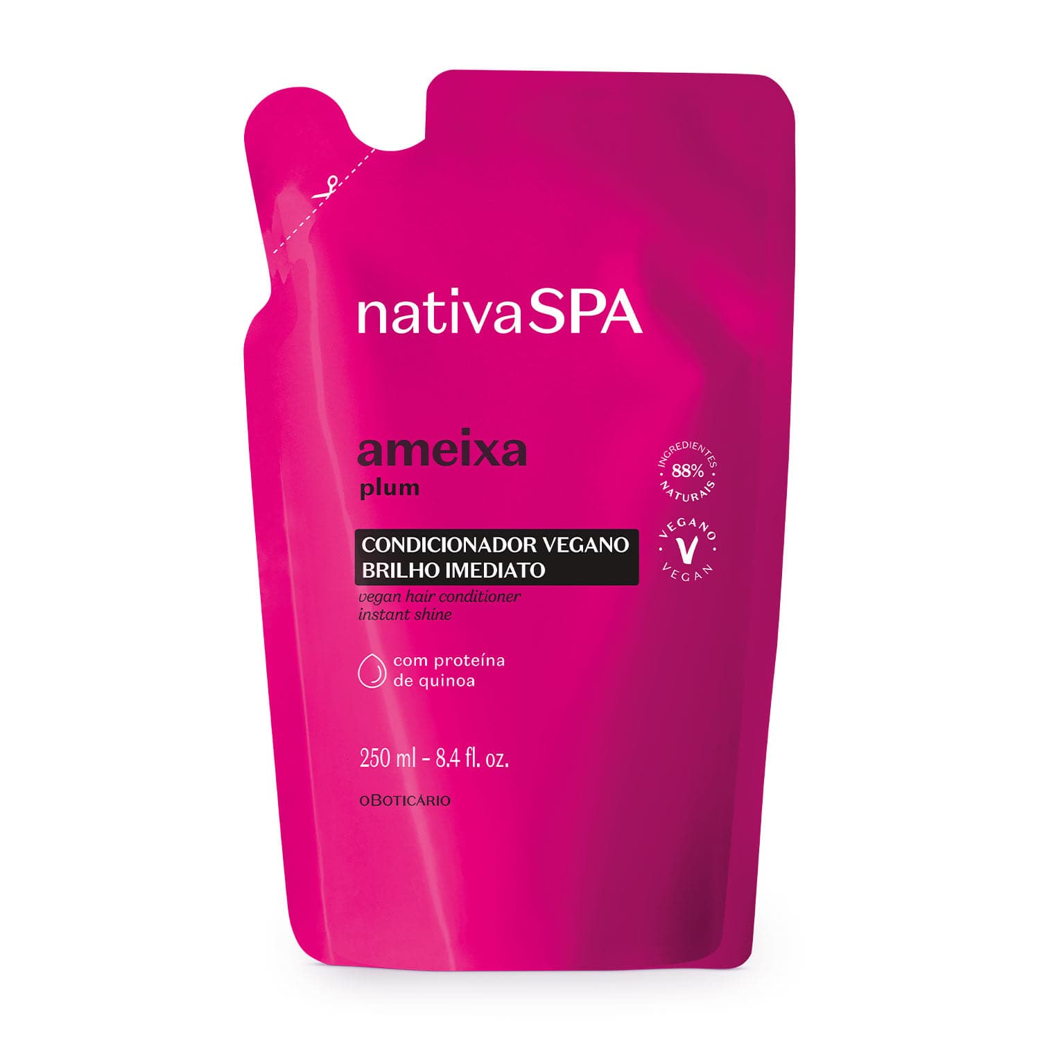 Refil Condicionador Vegano Nativa Spa Ameixa 250Ml