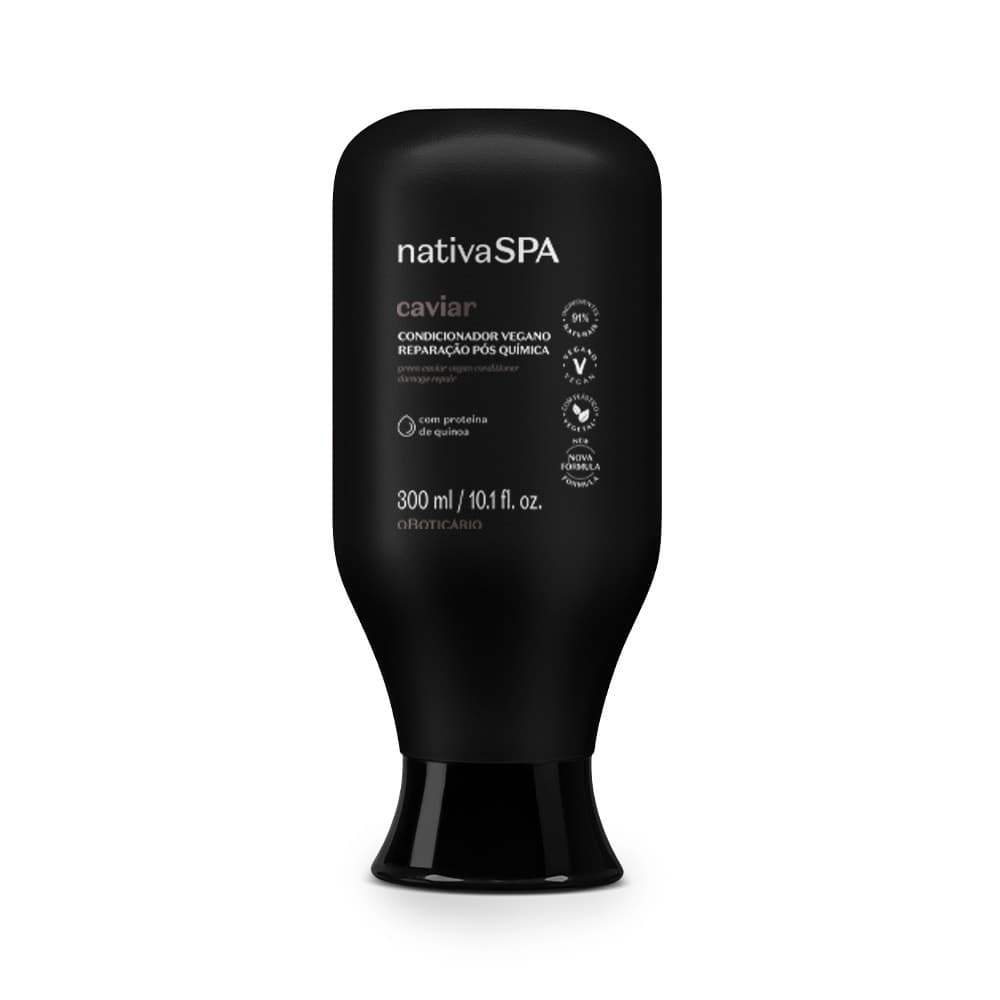 Condicionador Nativa Spa Caviar Reparação Pós Química 300Ml