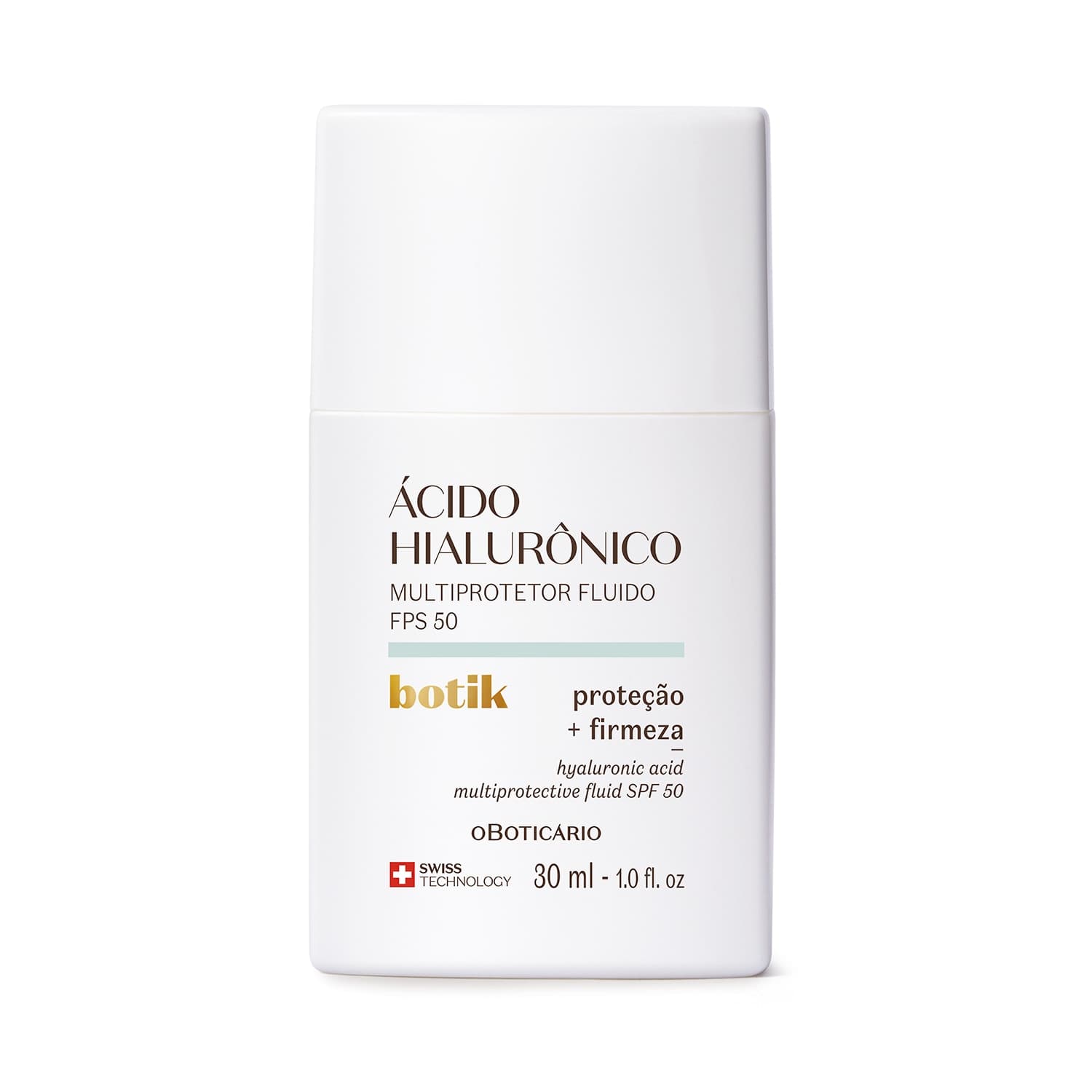 Multiprotetor Fluído Botik Ácido Hialurônico Fps50 30Ml