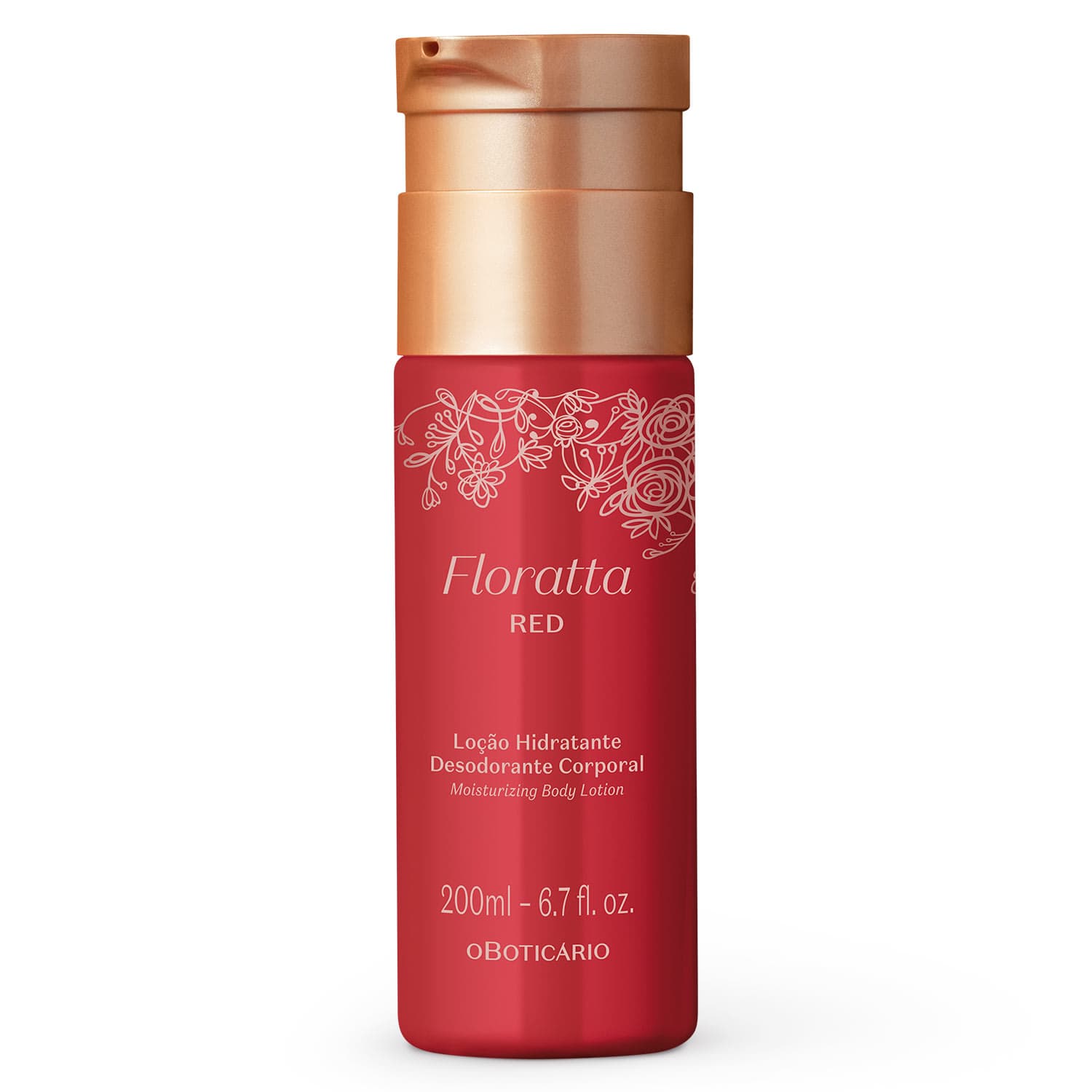 Creme Desodorante Hidratante Corporal Floratta Red 200Ml