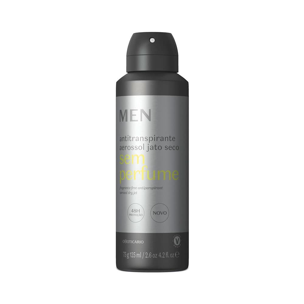 Desodorante Antitranspirante Aerossol Sem Perfume Men 75G/125Ml