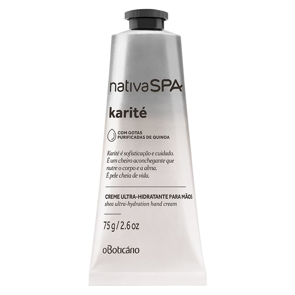 Creme Hidratante Desodorante Para Mãos Nativa Spa Karité 75G