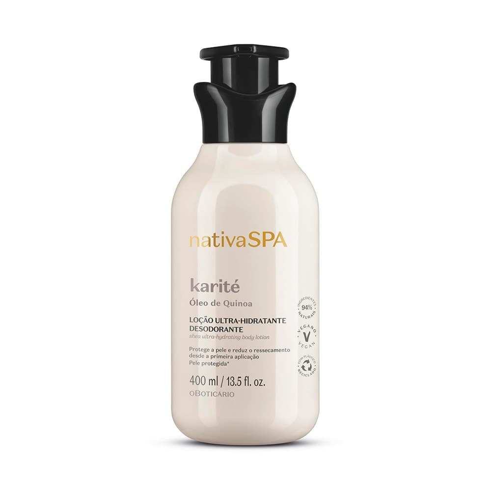 Loção Ultra Hidratante Desodorante Corporal Nativa Spa Karité 400Ml