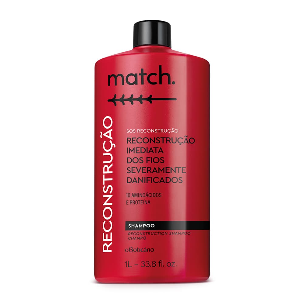 Shampoo Match Sos Reconstrução 1L