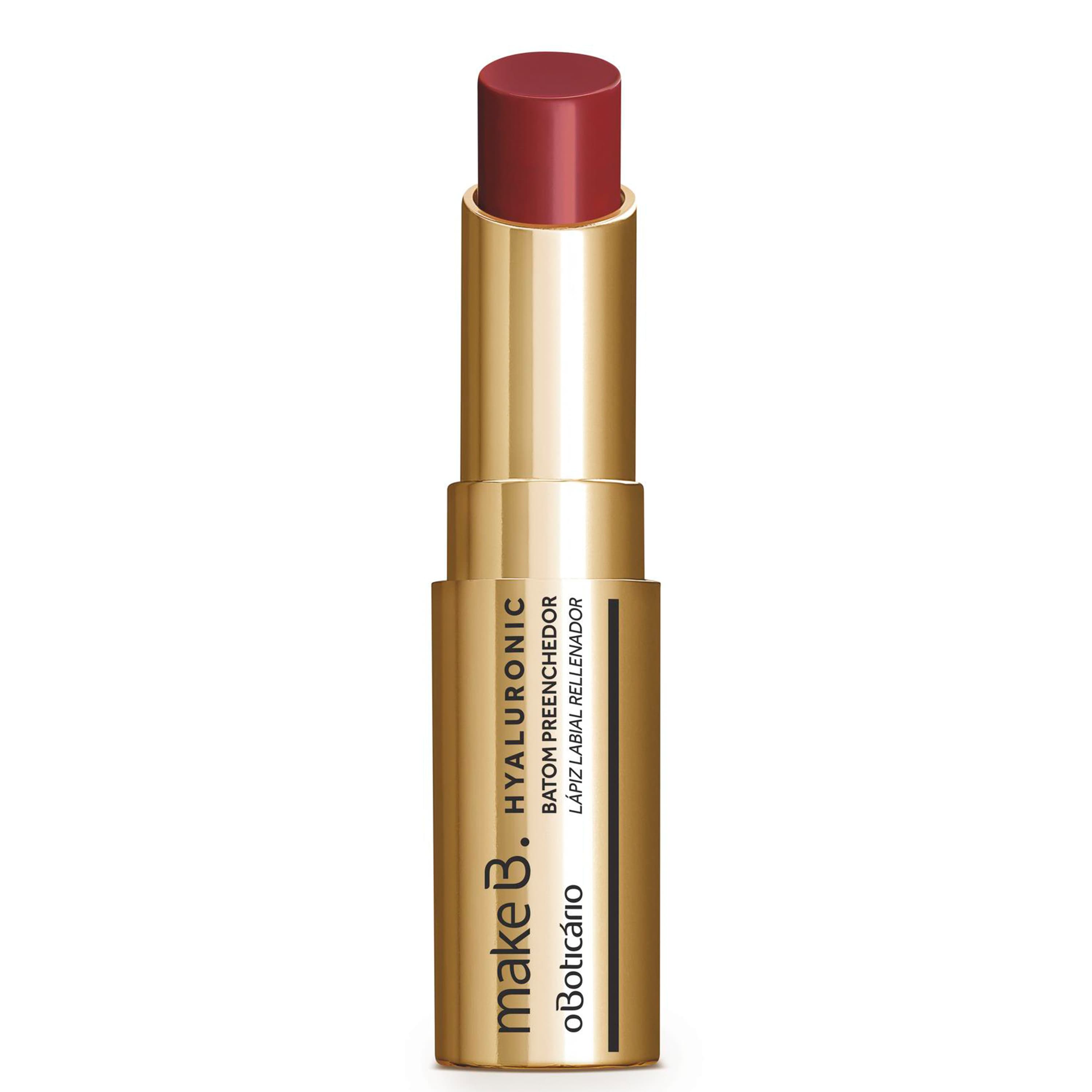 Batom Stick Red Classic Make B. Hyaluronic Fps 15, 3,4 G