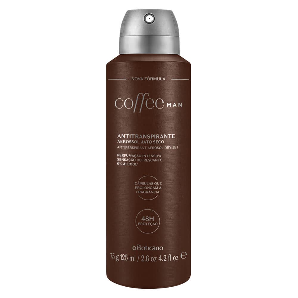 Desodorante Antitranspirante Aerosol Coffee Man 75G/125Ml