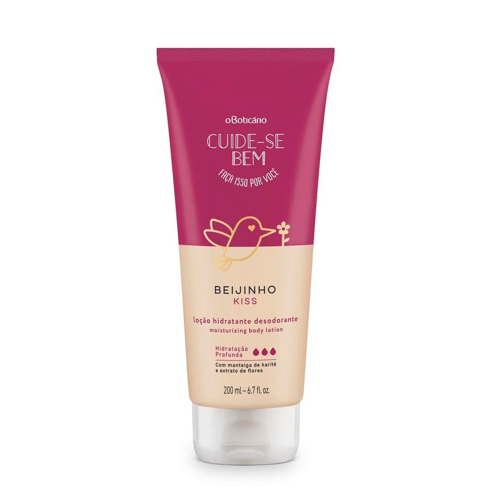 Loção Hidratante Desodorante Corporal Cuide-Se Bem Beijinho 200Ml