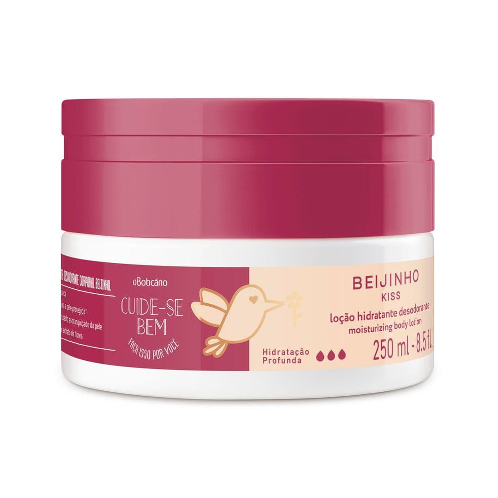 Loção Desodorante Hidratante Corporal Cuide-Se Bem Beijinho 250Ml