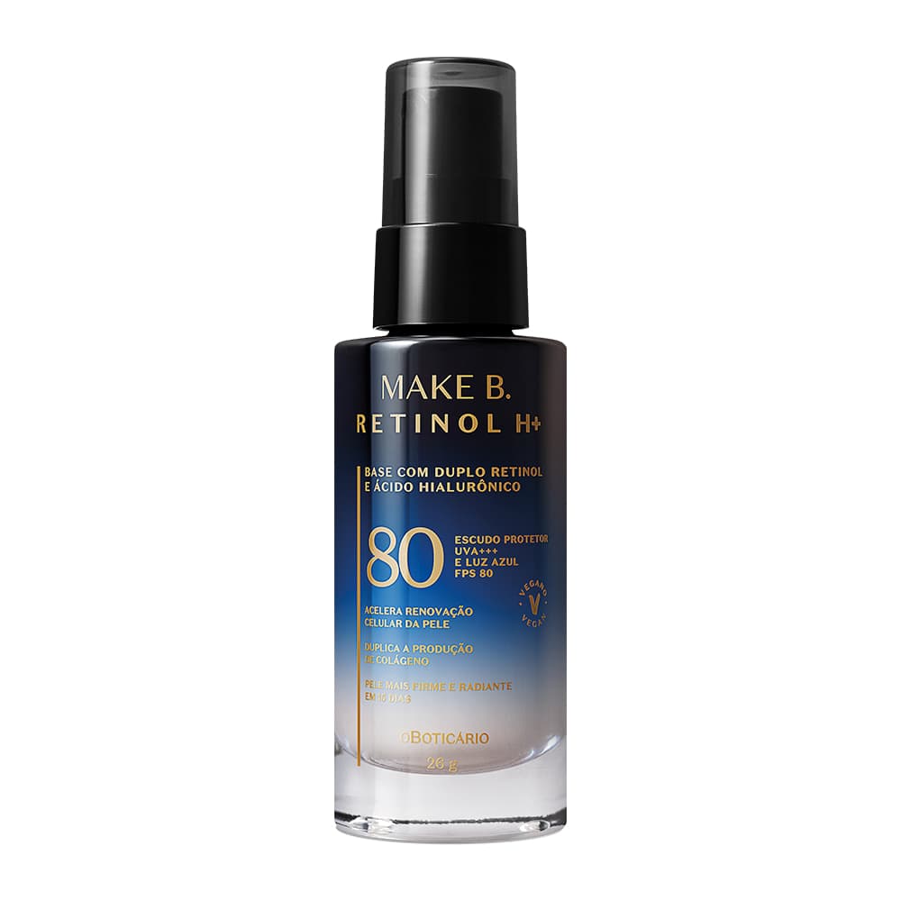 Base Líquida Cor 15 Com Fps 80 Make B. Retinol H+ 26G