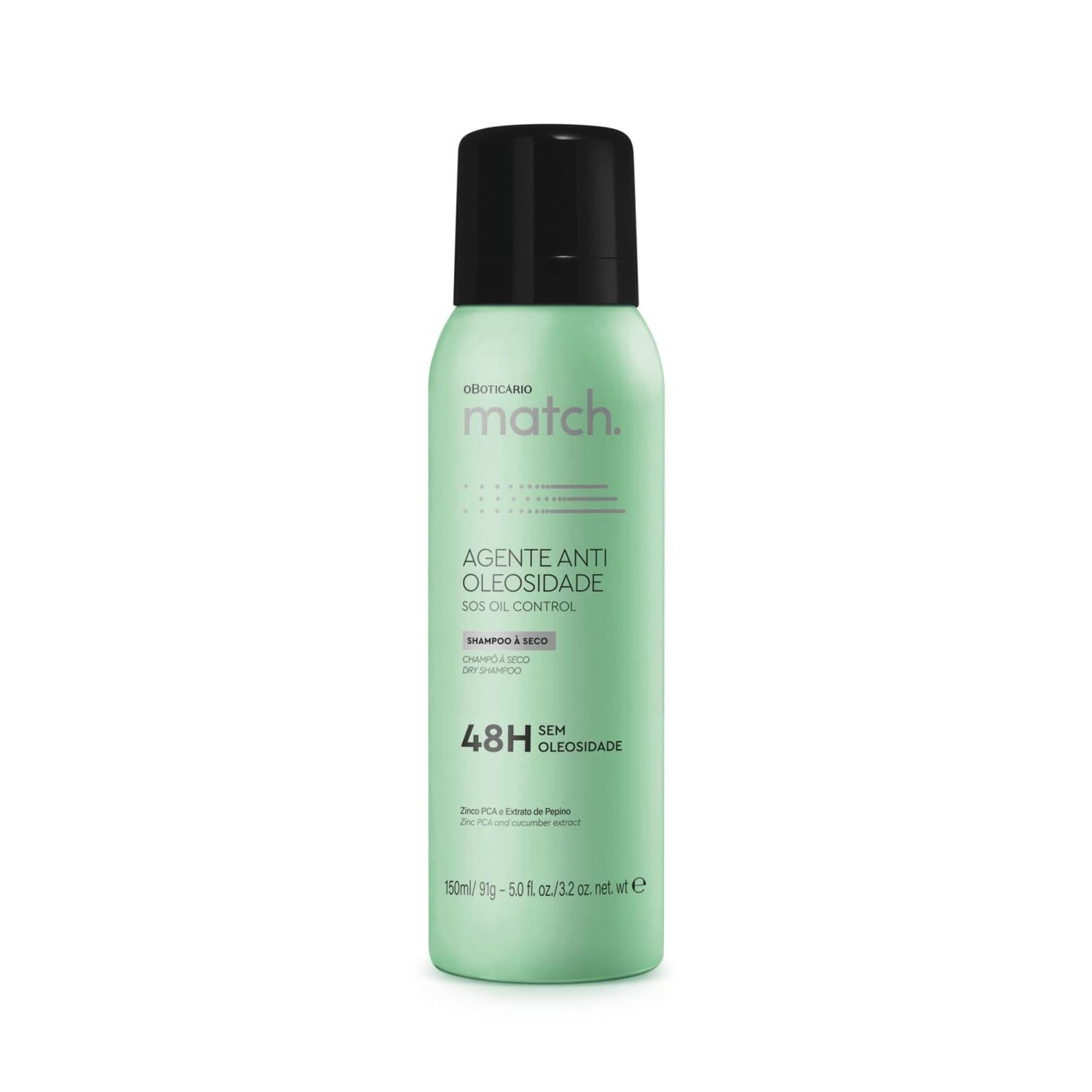 Shampoo À Seco Match Agente Antioleosidade 150Ml