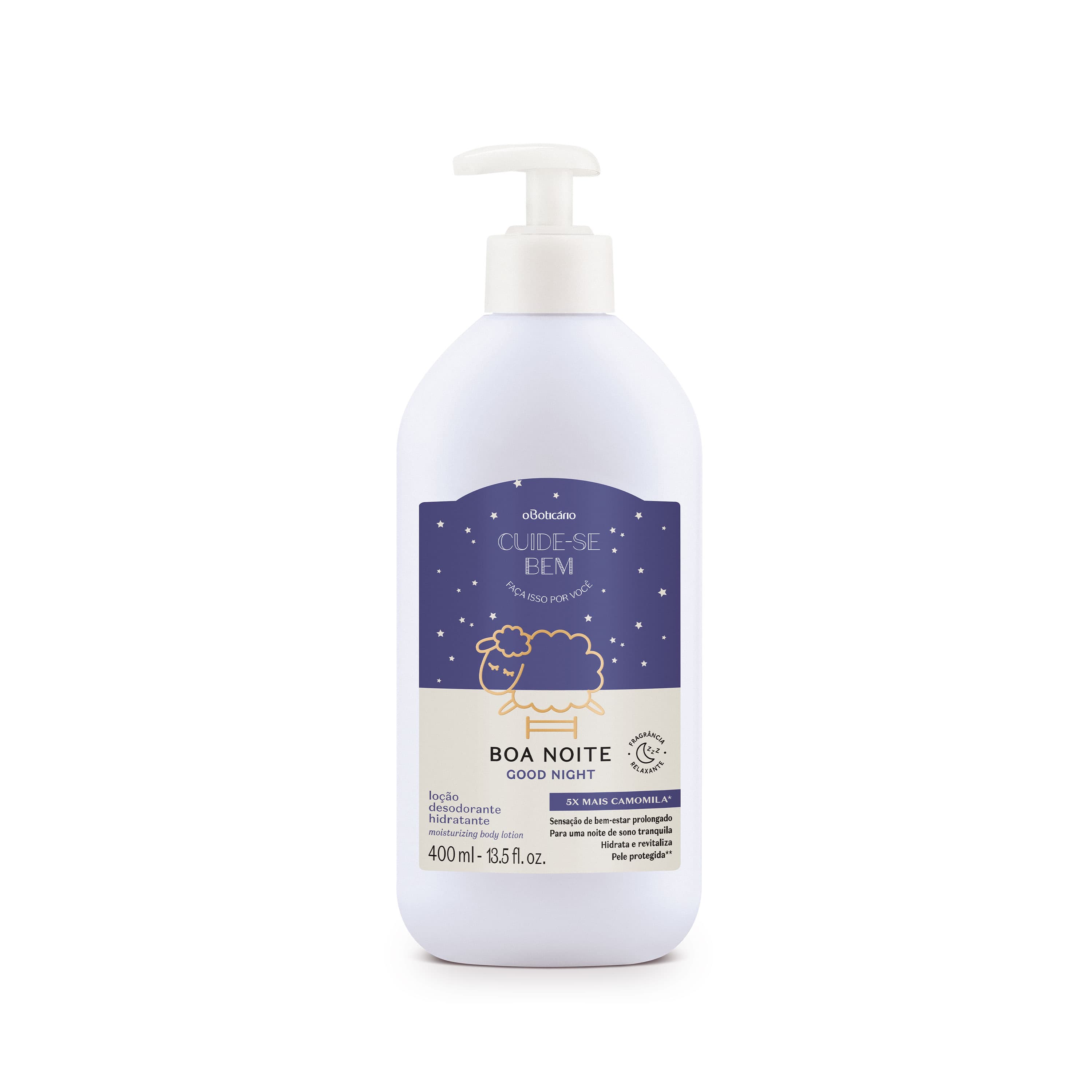 Loção Desodorante Hidratante Corporal Cuide-Se Bem Boa Noite 400Ml