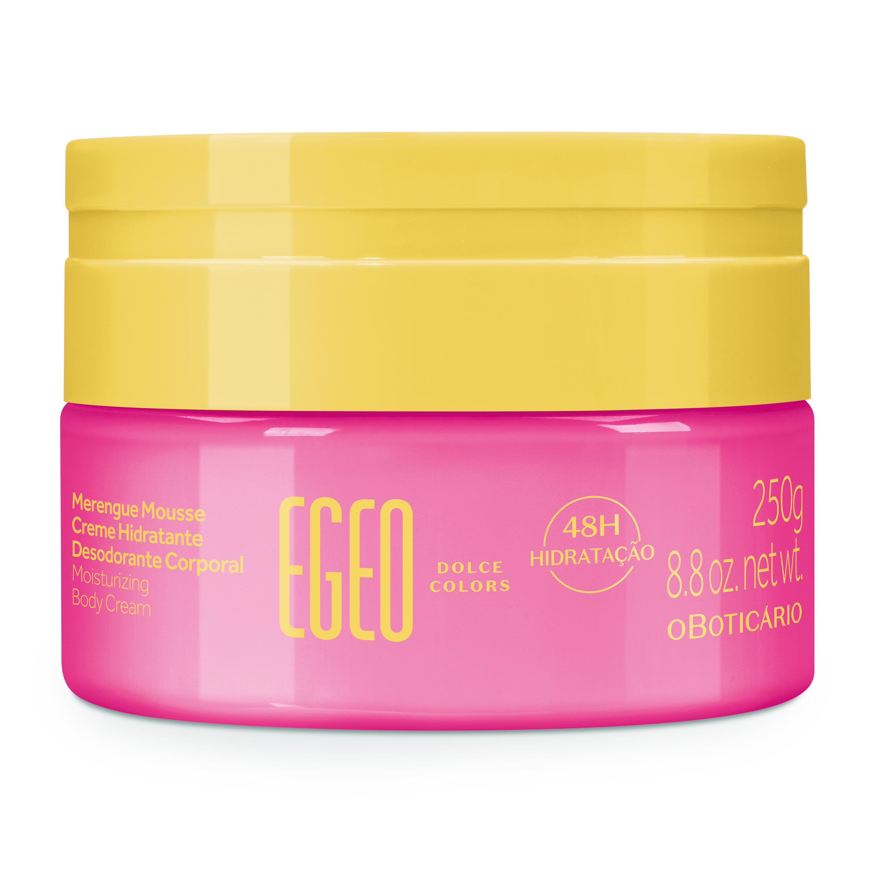 Merengue Mousse Creme Hidratante Desodorante Corporal Egeo Dolce Colors 250G