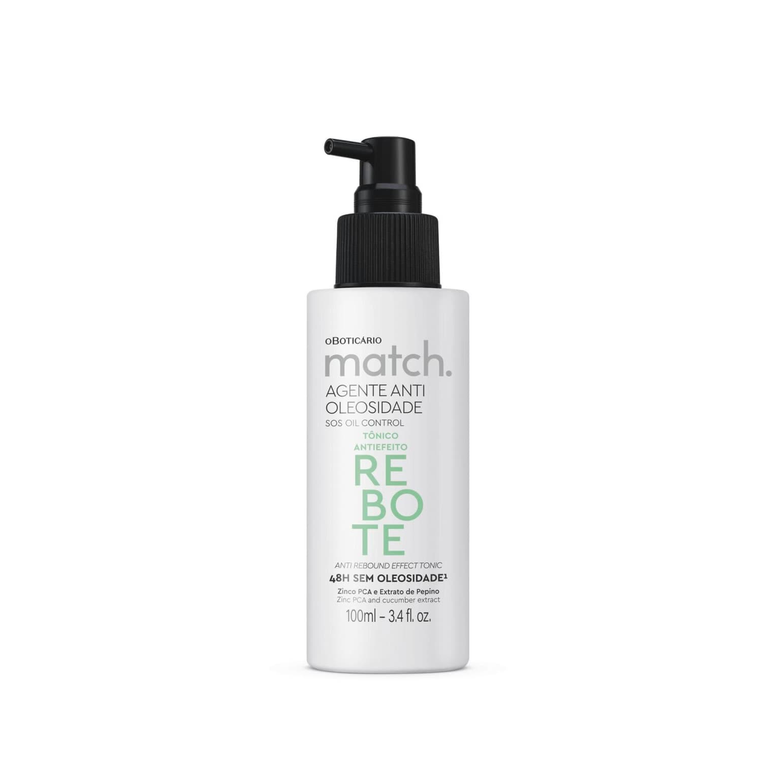 Tônico Capilar Antiefeito Rebote Match Agente Antioleosidade 100Ml