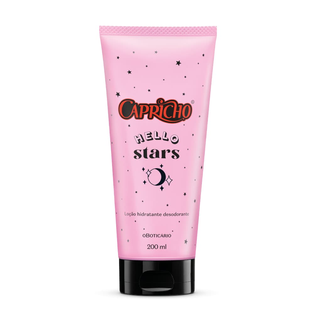 Loção Hidratante Desodorante Corporal Capricho Hello Stars 200Ml