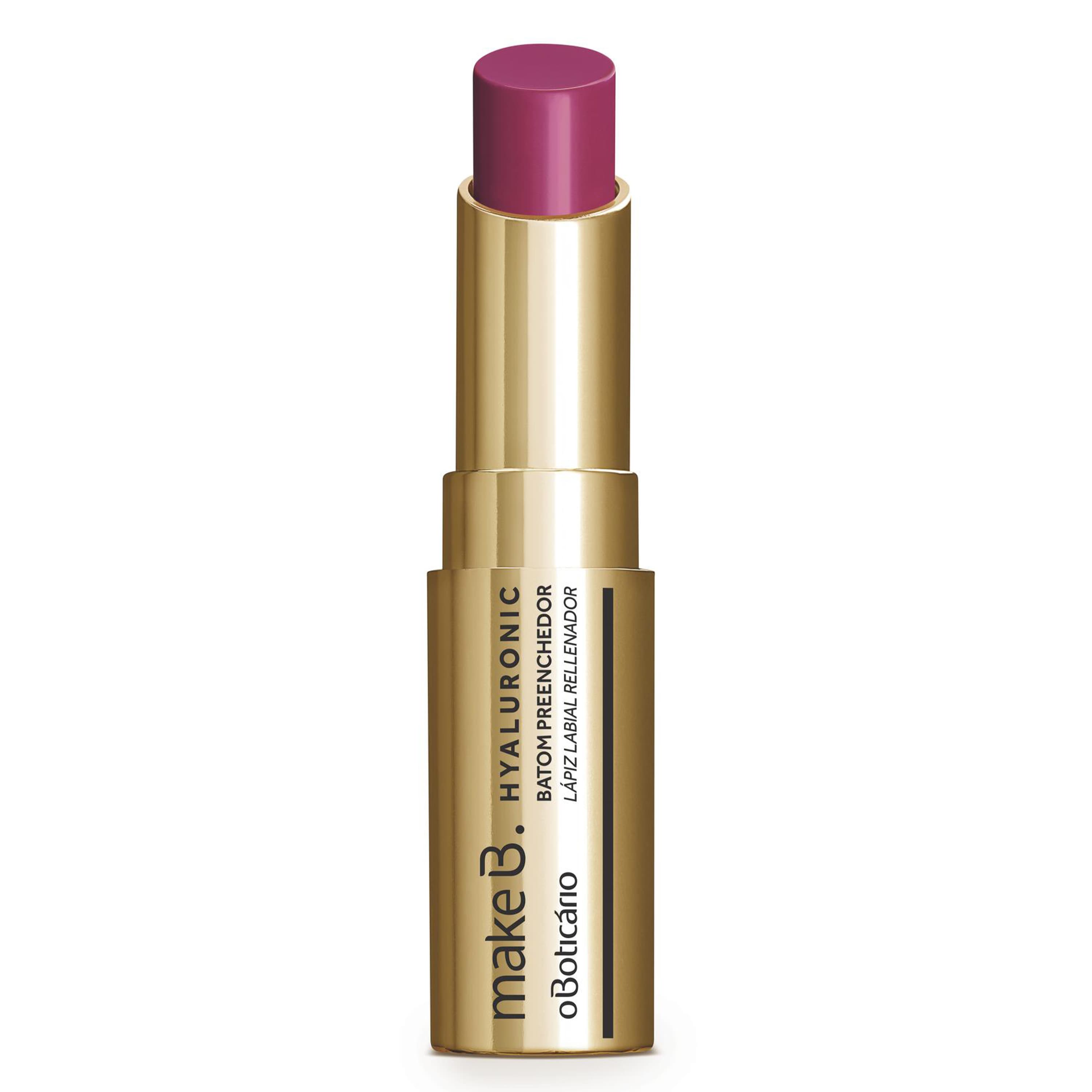 Batom Stick Preenchedor Malva Glam Make B. Hyaluronic 3,4G