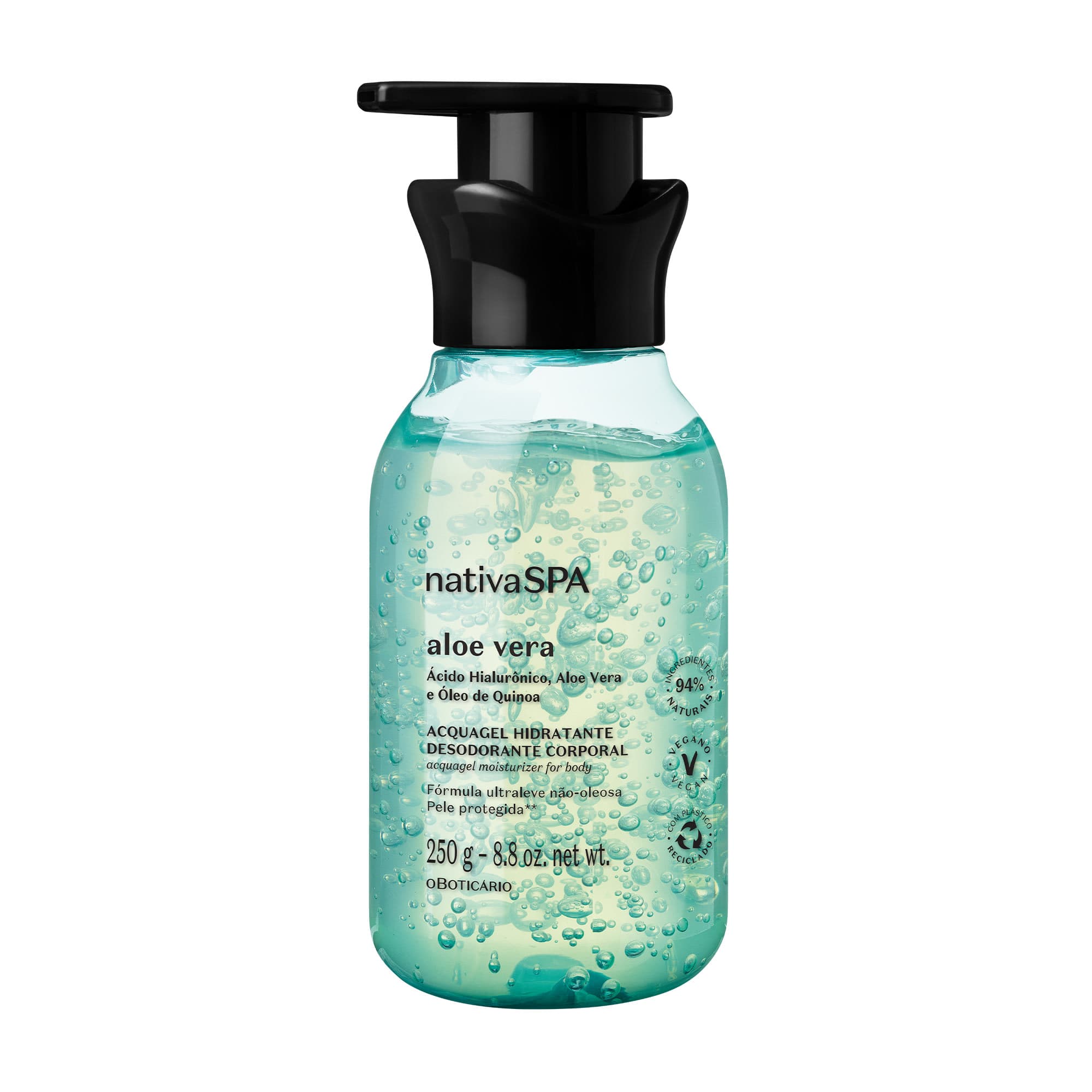 Acquagel Hidratante Desodorante Corporal Nativa Spa Aloe Vera 250G