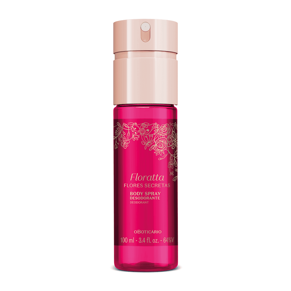 Body Spray Desodorante Floratta Flores Secretas 100Ml