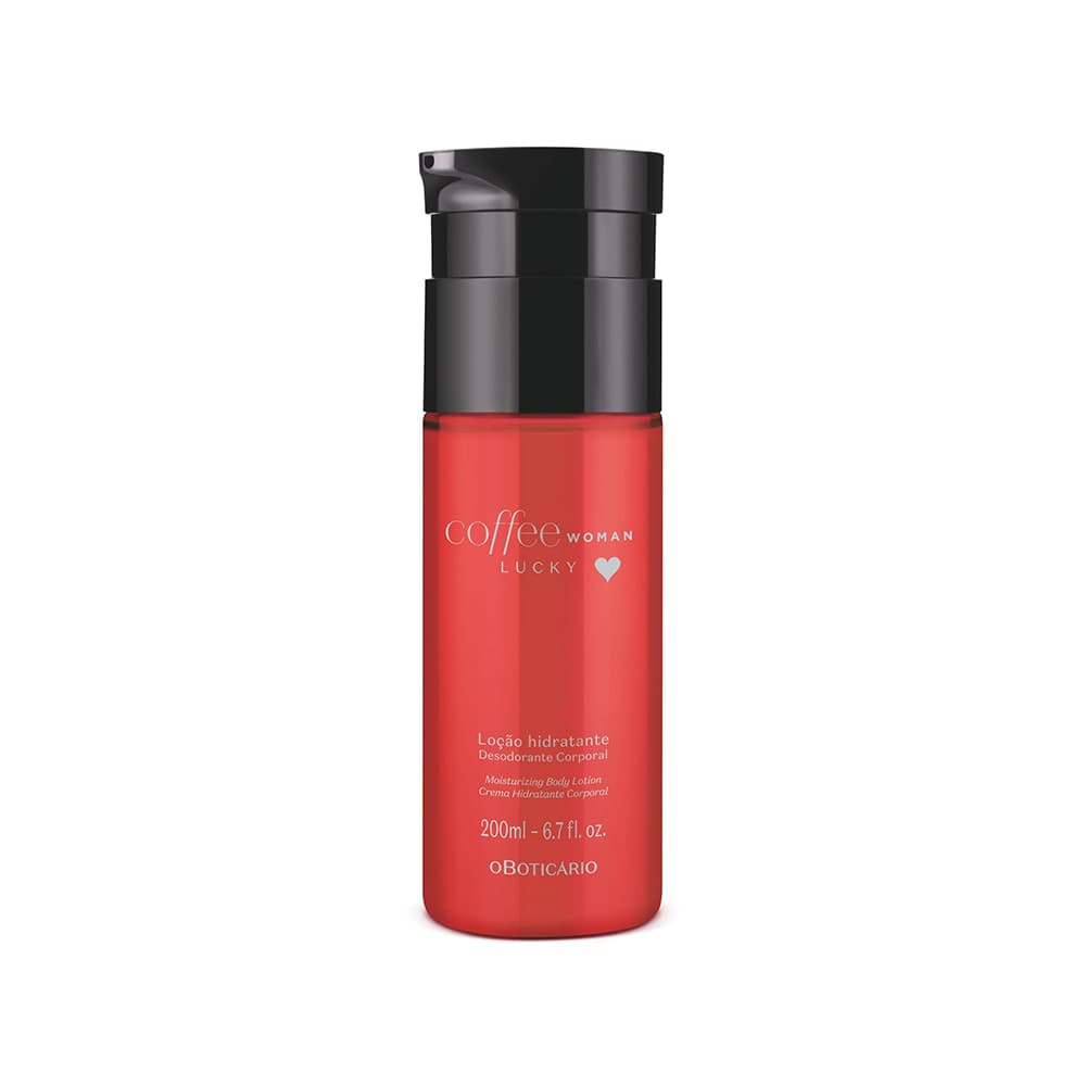 Loção Hidratante Desodorante Corporal Coffee Woman Lucky 200Ml