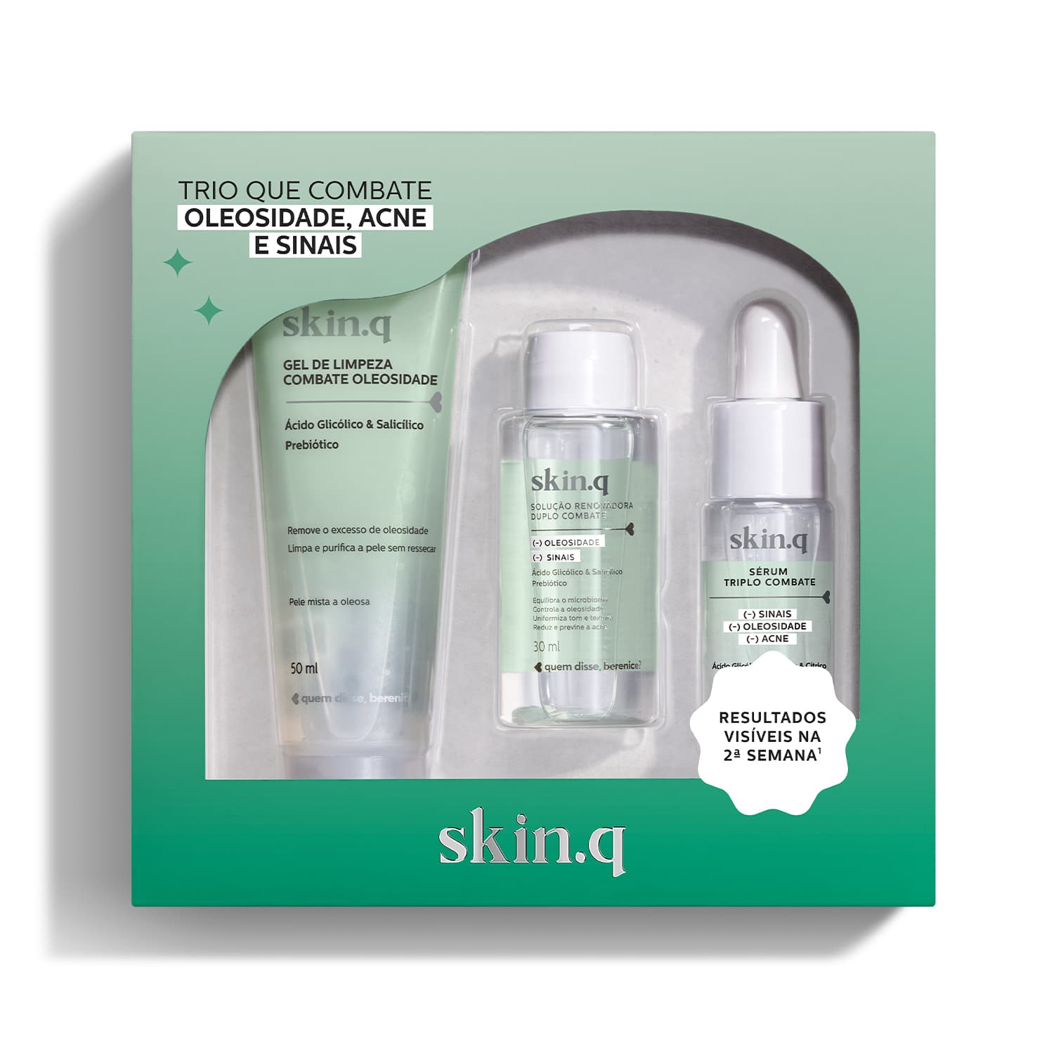 Kit Mini Combate Oleosidade Skin.Q (3 Itens)