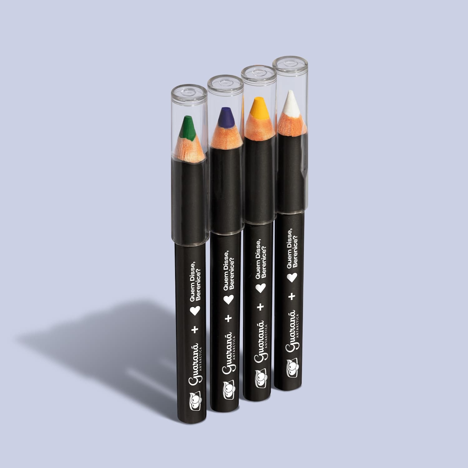 Kit Mini Lápis Para Olhos Feita Pra Vibrar Qdb Guaraná Antarctica (4 Itens)