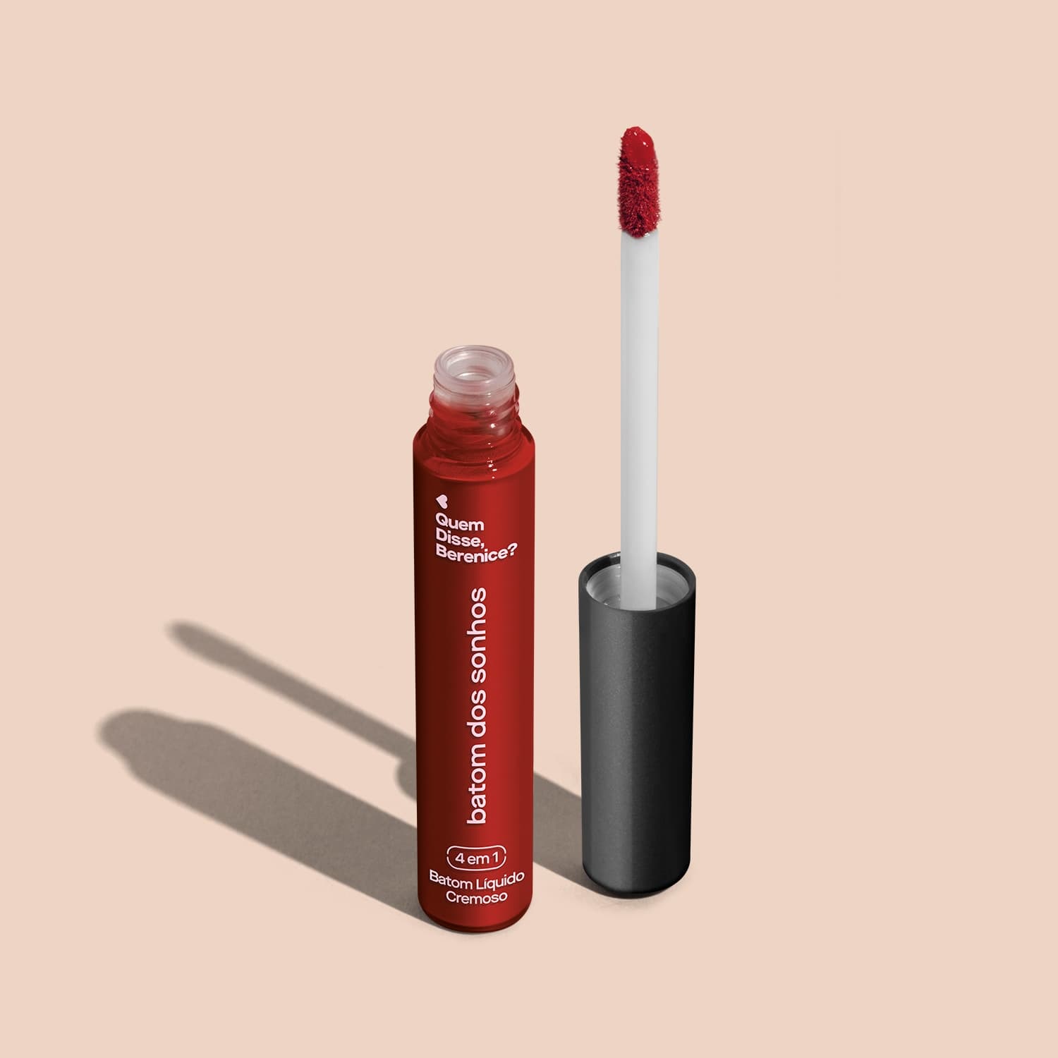 Batom Líquido Cremoso Dos Sonhos Vermelho Positividade 5Ml