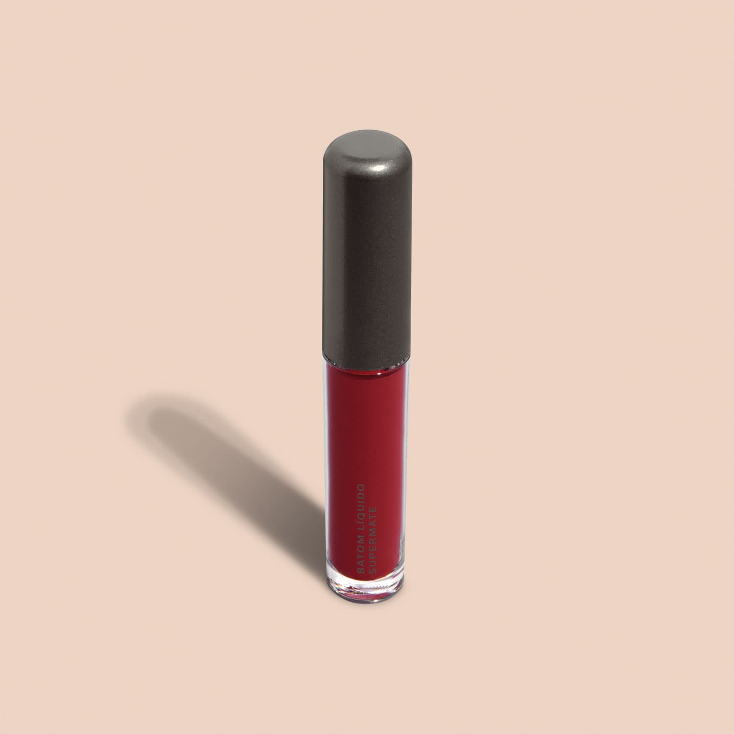 Batom Líquido Vermelho Beijo Que Fica Supermate 4Ml